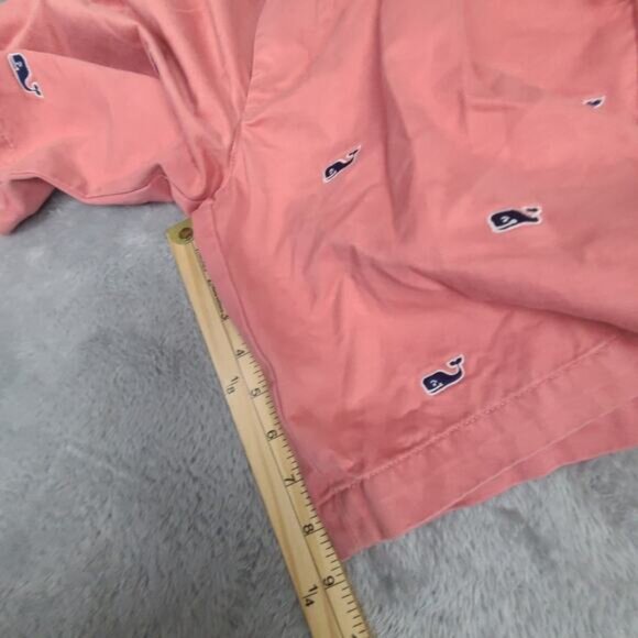 Vineyard Vines Chino Shorts Mens 30 Pink All Over‎ Print Whale Casual - Picture 9 of 11